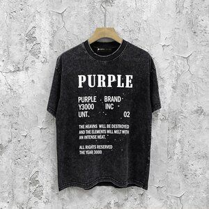 Purple Brand T shirt In Cotone in Black for Men Men's